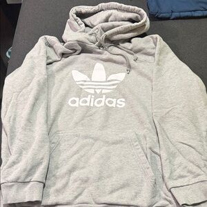 Adidas Men's Light Gray Hoodie